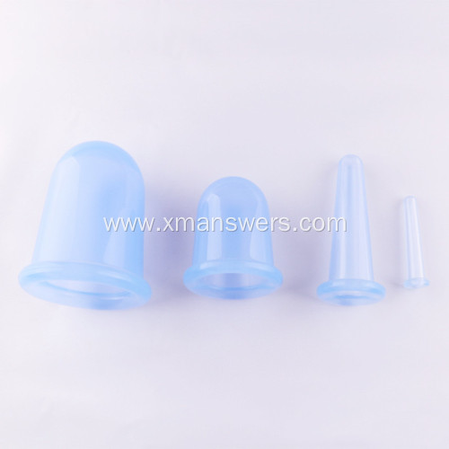 Custom silicone rubber vacuum cupping therapy cup set